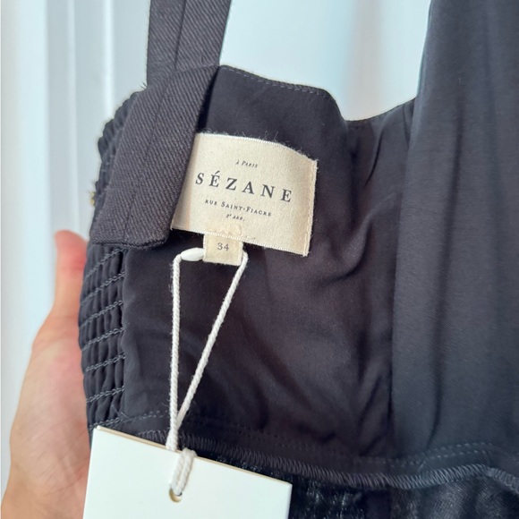 Sezane Black Mini Dress - Picture 3 of 4